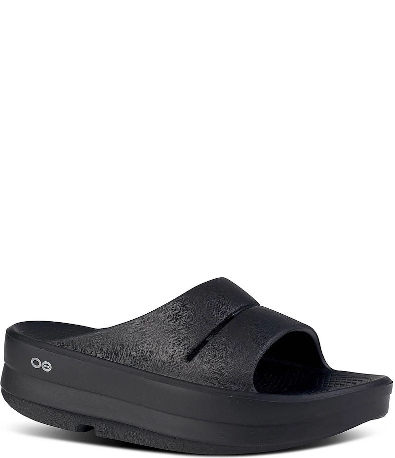 OOFOS OOmega OOahh Recovery Platform Slide Sandals