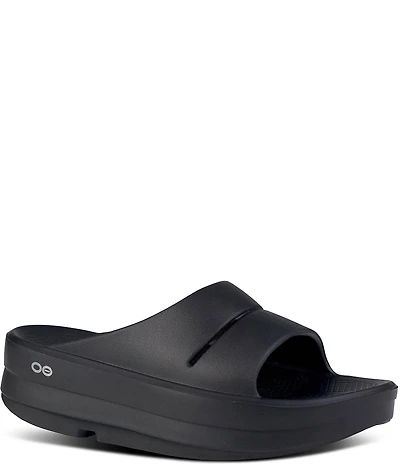 OOFOS OOmega OOahh Recovery Platform Slide Sandals
