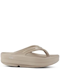 OOFOS OOmega Recovery Thong Platform Sandals