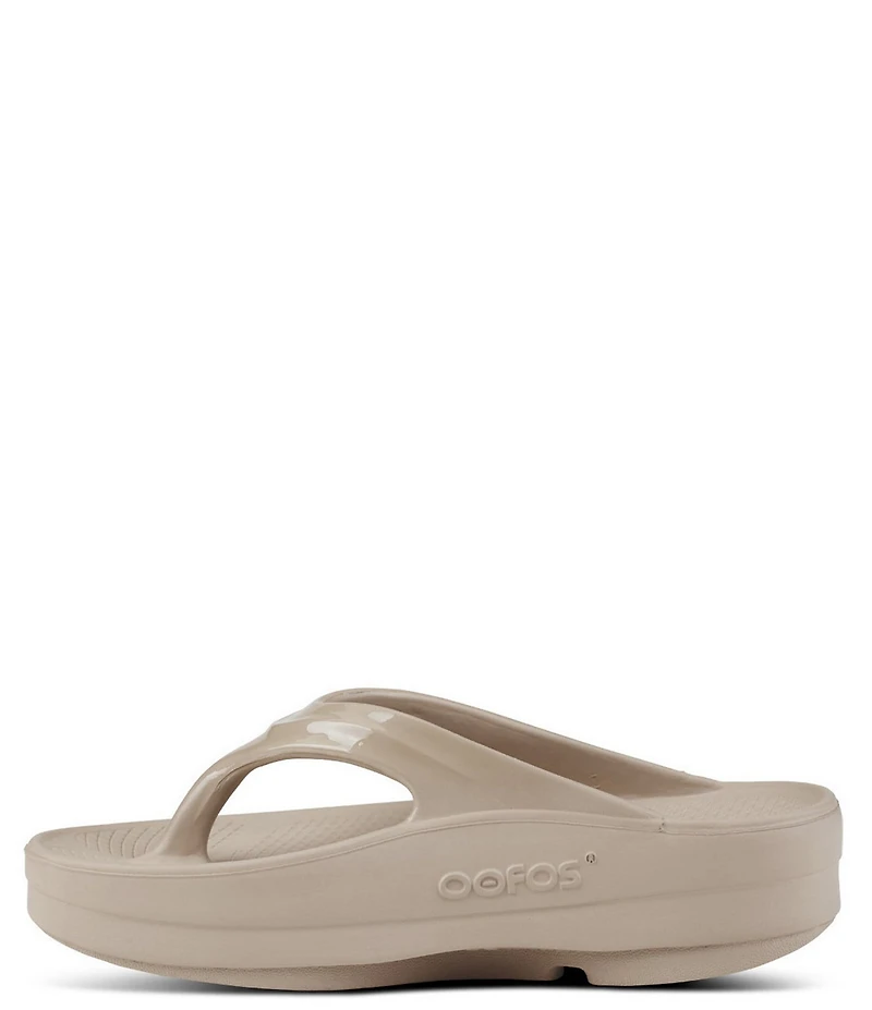 OOFOS OOmega Recovery Thong Platform Sandals