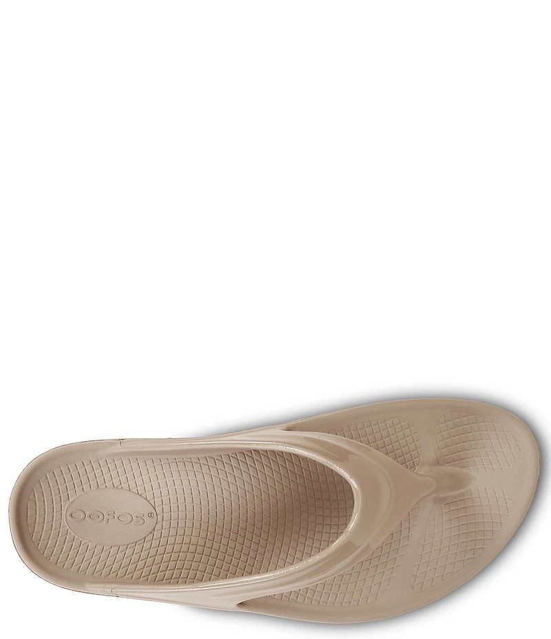 OOFOS OOmega Recovery Thong Platform Sandals