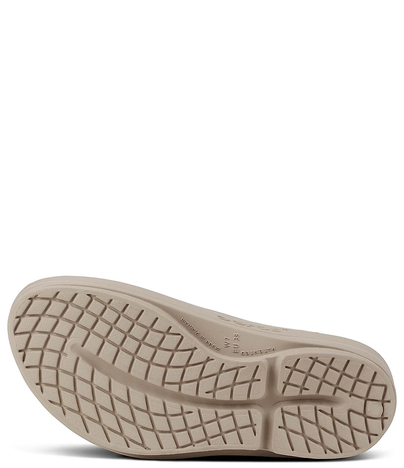 OOFOS OOmega Recovery Thong Platform Sandals