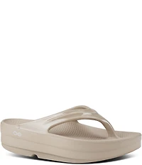 OOFOS OOmega Recovery Thong Platform Sandals