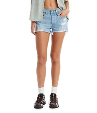 Levi's® Original High Rise Destructed Frayed Hem Shorts