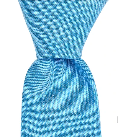 Original Penguin Wendy Solid 2 1/2#double; Linen Blend Woven Tie