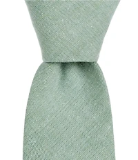Original Penguin Wendy Solid 2 1/2#double; Linen Blend Woven Tie