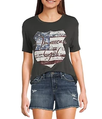Originality American Girl Short Sleeve T-Shirt
