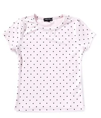 Originality Big Girls Short Sleeve Polka Dot Baby T-Shirt