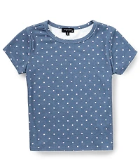 Originality Big Girls Short Sleeve Polka Dot Baby T-Shirt