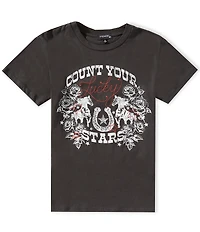 Originality Big Girls Count Your Lucky Stars Graphic T-Shirt