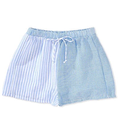 Originality Big Girls Multi-Striped Boxer Shorts