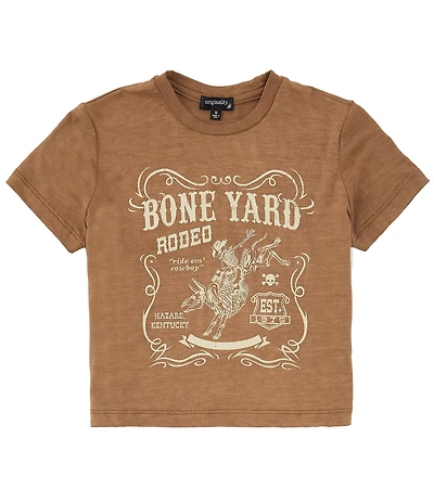 Originality Big Girls Short Sleeve Bone Yard Rodeo T-Shirt
