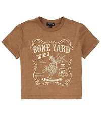 Originality Big Girls Short Sleeve Bone Yard Rodeo T-Shirt