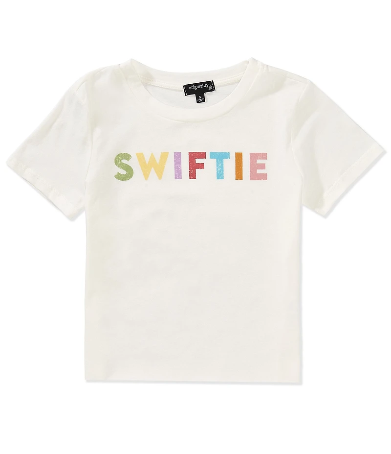 Originality Big Girls Short-Sleeve Multicolored Swiftie Graphic T-Shirt
