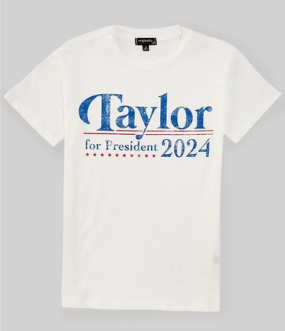 Originality Big Girls Short Sleeve Taylor For President OS T-Shirt