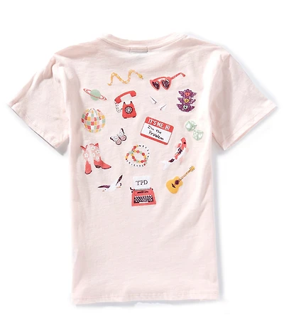 Originality Big Girls Short Sleeve Taylor Swift's Items Graphic Oversized T-Shirt