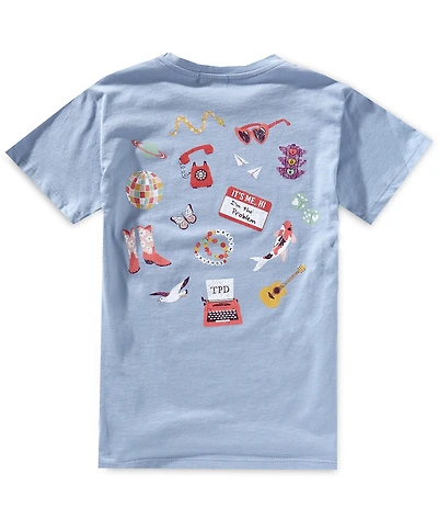 Originality Big Girls Short Sleeve Taylor Swift's Items Graphic Oversized T-Shirt