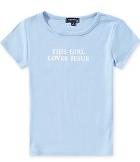 Originality Big Girls This Girl Loves Jesus Baby T-Shirt