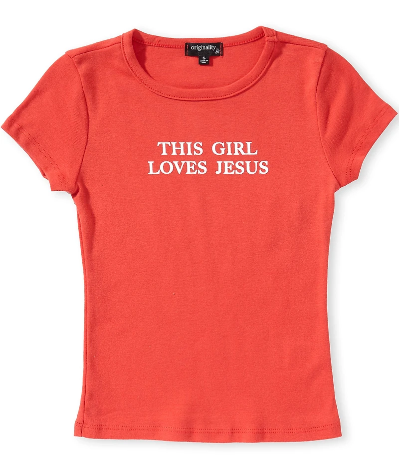 Originality Big Girls This Girl Loves Jesus Baby T-Shirt