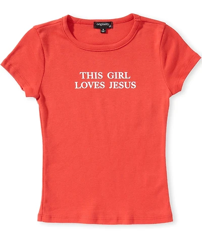 Originality Big Girls This Girl Loves Jesus Baby T-Shirt