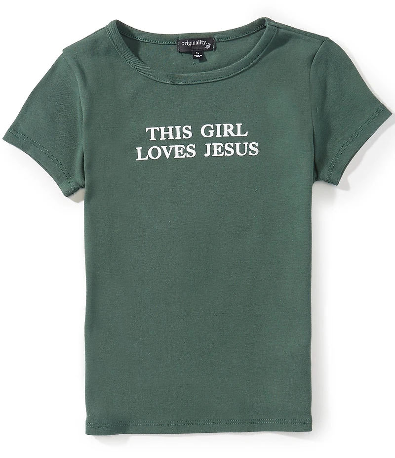 Originality Big Girls This Girl Loves Jesus Baby Tee