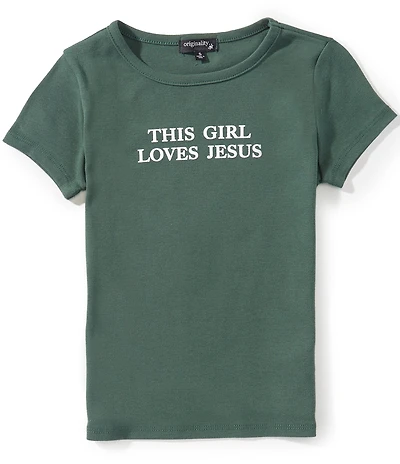Originality Big Girls This Girl Loves Jesus Baby T-Shirt