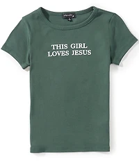 Originality Big Girls This Girl Loves Jesus Baby Tee