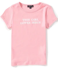 Originality Big Girls This Girl Loves Jesus Baby Tee