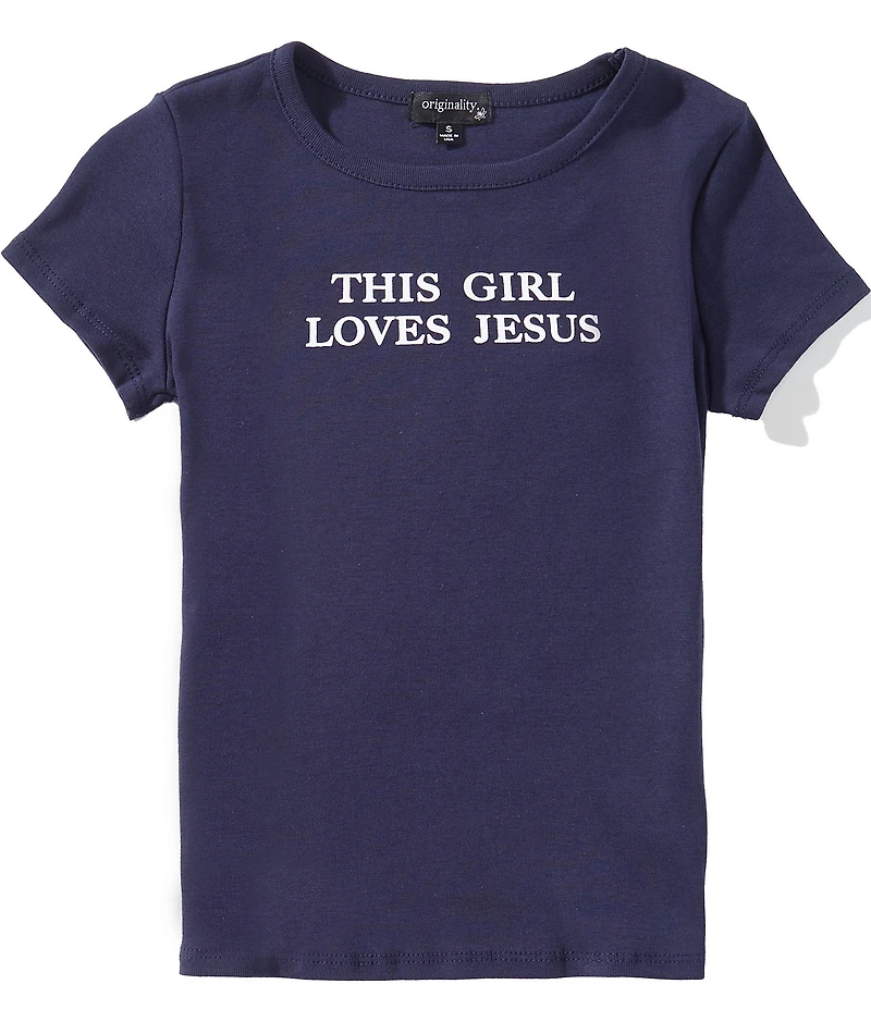 Originality Big Girls This Girl Loves Jesus Baby T-Shirt