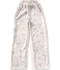 Originality Big Girls Camo With Graphic Print Bows Lounge Pants