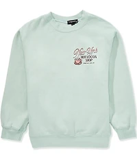 Originality Big Girls Long-Sleeve Beary Cocoa Sweatshirt