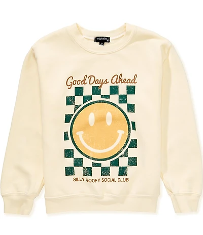 Originality Big Girls Long-Sleeve Good Days Ahead Graphic Sweatshirt