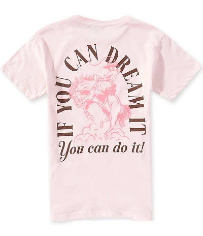Originality Big Girls Short Sleeve Dream It Do It Oversized Tee
