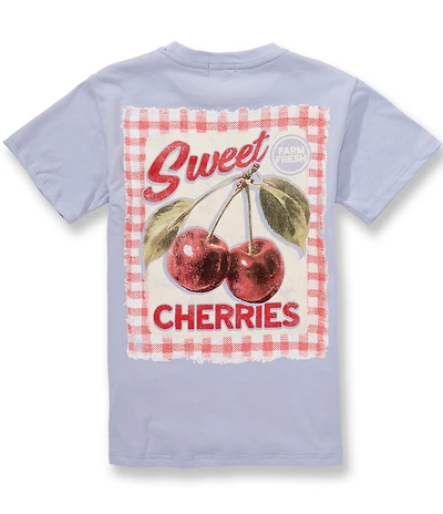 Originality Big Girls Short-Sleeve Farm Fresh Sweet Cherries T-Shirt