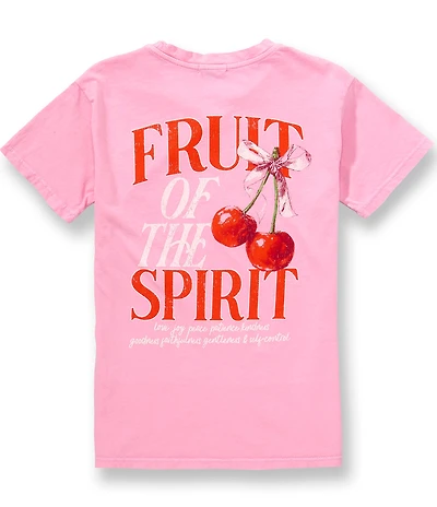 Originality Big Girls Short Sleeve Fruit Of The Spirit Oversized Tee
