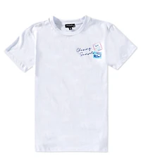 Originality Big Girls Short Sleeve Graphic Stamps T-Shirt