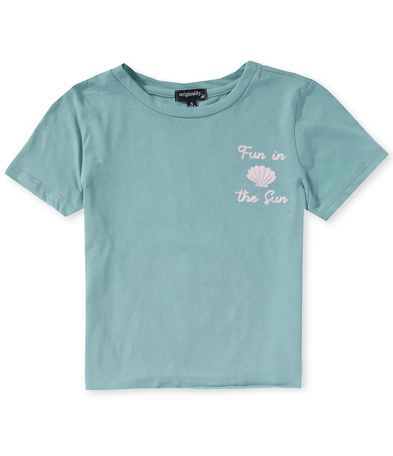 Originality Big Girls Short Sleeve Here Comes The Sun Tee