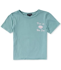 Originality Big Girls Short Sleeve Here Comes The Sun Tee