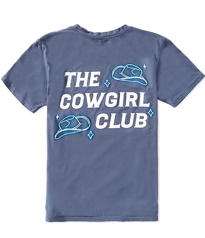 Originality Big Girls Short Sleeve The Cowgirl Club Oversized T-Shirt