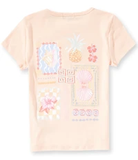 Originality Big Girls Short Sleeve Tropical Sunset Chaser Tee