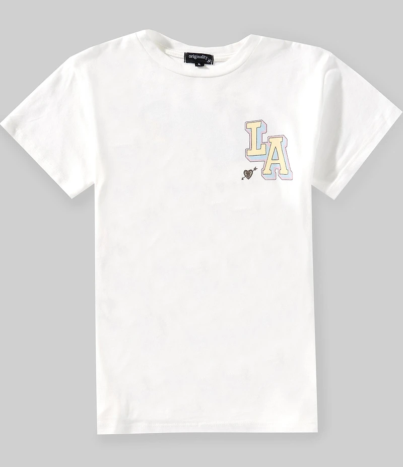 Originality Big Girls Short Sleeves Los Angeles T-Shirt