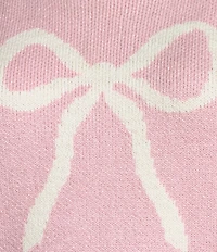 Originality Bow Whip Stitch Long Sleeve Sweater