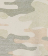 Originality Camo Printed Short Sleeve Sweater
