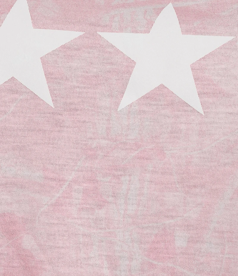 Originality Camo Star Graphic Off The Shoulder Short Sleeve T-Shirt