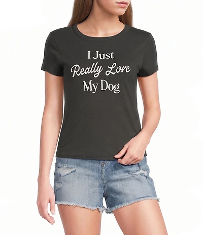 Originality I Just Really Love My Dog Short Sleeve Tee