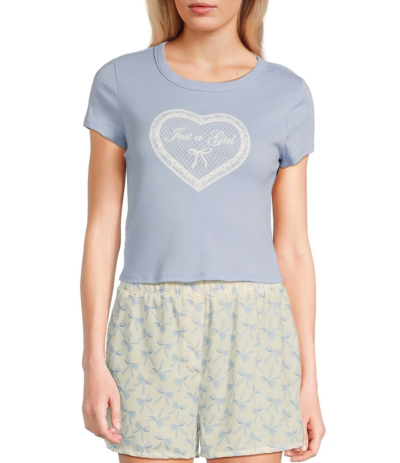 Originality 'Just A Girl' Graphic Short Sleeve Baby T-Shirt
