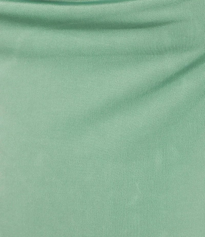 Originality Cowl Neck Tie Shoulder Top