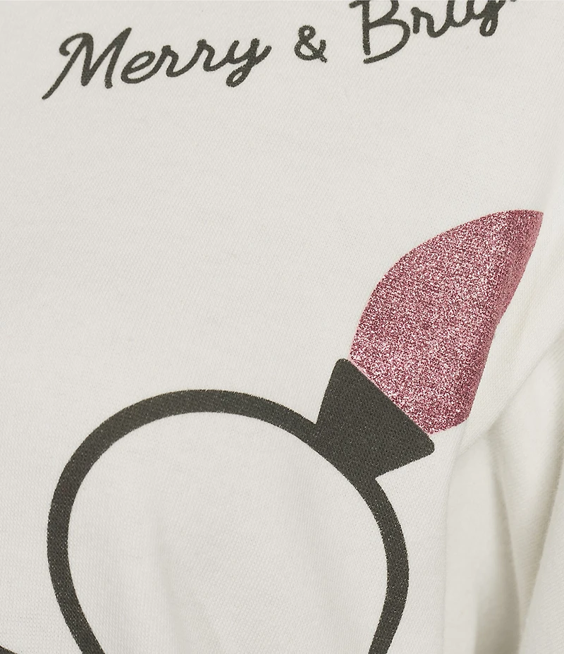 Originality Merry And Bright Lights Crew Neck Sweater