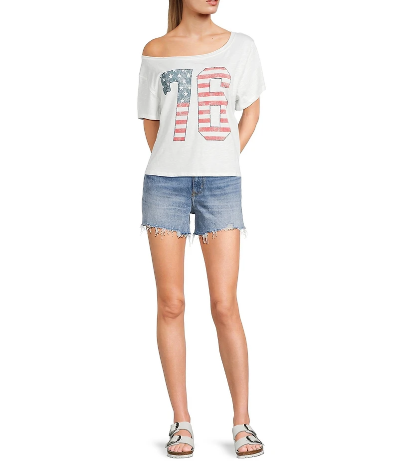 Originality Off The Shoulder 76 Americana T-Shirt