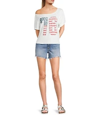 Originality Off The Shoulder 76 Americana T-Shirt